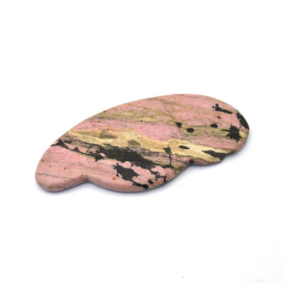 Multifuncional Facial Rosa Rhodonite Jade Guasha Massager Board Gua Sha Massage Tool para Saúde Produto de Saúde