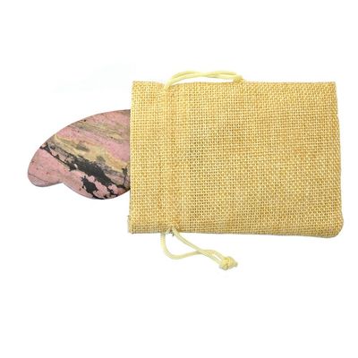 Obtenha uma linha de mandíbula definida e redução de inchaço com Rodonita Rosa Gua Sha Ferramentas Faciais Para Rosto Massagem de Olhos Área Todo o Corpo
