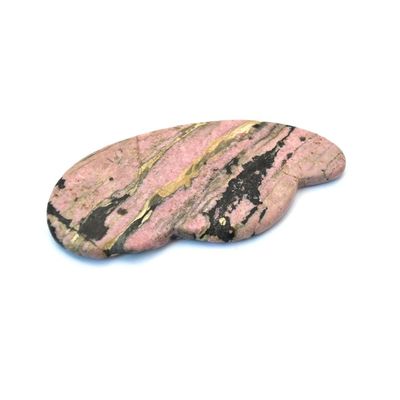 Obtenha uma linha de mandíbula definida e redução de inchaço com Rodonita Rosa Gua Sha Ferramentas Faciais Para Rosto Massagem de Olhos Área Todo o Corpo