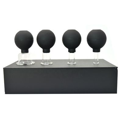 2024 Massagem de borracha de vidro Massagem de vácuo Cupping Set Máquina de terapia para corpo Rosto Rosto Perna Ombro com logotipo personalizado