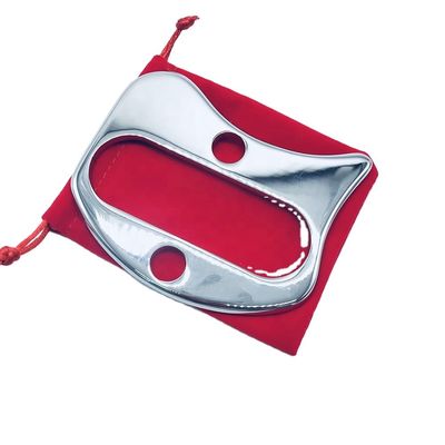 Grade de alimentos aço inoxidável Gua Sha Tabela em forma de Guasha raspagem ferramenta de massagem para massagem facial