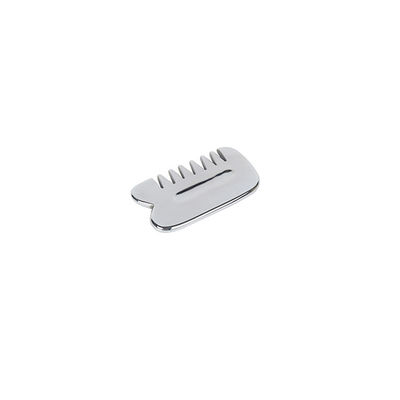 Massagista Facial Terahertz Prateado Autêntico Guasha Pedra Gua Sha Comb para Anti-Envelhecimento e Rejuvenescimento Facial