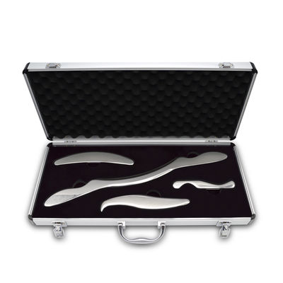 Corpo de aço inoxidável de qualidade profissional Guasha ferramentas de massagem de raspagem de metal Gua Sha ferramentas IAS TM para trabalho de carroçaria