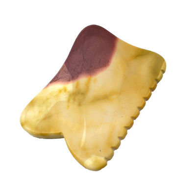Ferramentas de massagem corporal de estilo chinês Mookaite para beleza Guasha Pedra de raspagem de rosto Gua Sha Pedra de terapia de massagem Ferramenta final