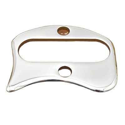 Ferramenta Gua Sha de aço inoxidável para massagista de corpo ferramentas de massagem de raspagem cerca de 9,8cm * 7,5cm Massagem de Guasha de metal