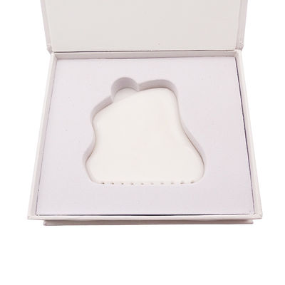Massagista corporal Pedra Gua Sha de jade branco para massagem facial e do pescoço Melhor escolha