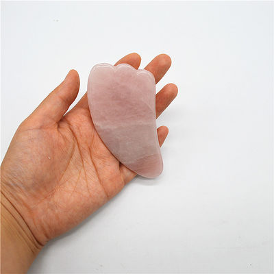 Massagem facial e cuidados com a pele Rosa Quartz Gua Sha Set com 90mm de comprimento