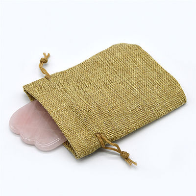 Ferramenta de massagem Gua Sha de quartzo rosa preto polido para tratamento de beleza facial natural