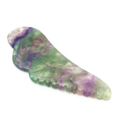 Cuidados com a Saúde do Corpo Massagem JADE Natural Colorido Guasha Fluorito Gua Sha Escrava Máquina de Massagem