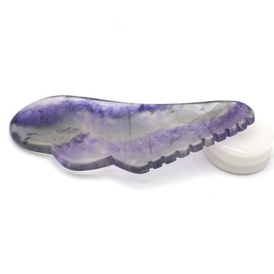 Cuidados com a Saúde do Corpo Massagem JADE Natural Colorido Guasha Fluorito Gua Sha Escrava Máquina de Massagem