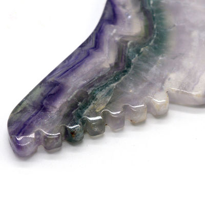 Ferramentas de massagem de raspagem natural Fluorito Jade Gua Sha Board OEM ODM para Ferramentas de massagem