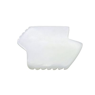 Disponível Logotipo Natural Jade Branco Gua Sha Escrava Terapia Guasha Ferramentas Para Massagem Facial do Corpo Com Fisioterapia Infrarroja