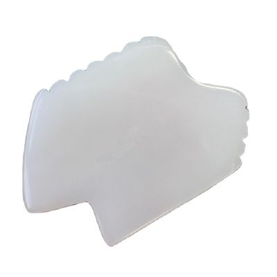 Disponível Logotipo Natural Jade Branco Gua Sha Escrava Terapia Guasha Ferramentas Para Massagem Facial do Corpo Com Fisioterapia Infrarroja