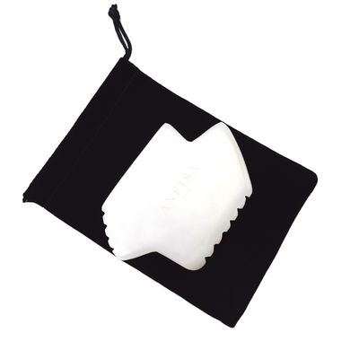 Disponível Logotipo Natural Jade Branco Gua Sha Escrava Terapia Guasha Ferramentas Para Massagem Facial do Corpo Com Fisioterapia Infrarroja
