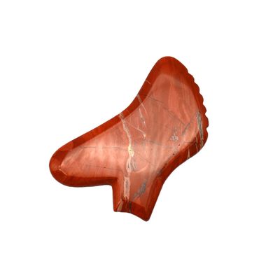 Pedra preciosa personalizada Rosa Quartz Vermelho Jaspe Howlite Guasha Jade Gua Sha Facial Escravação Massagem Ferramenta com Controle de Tempo