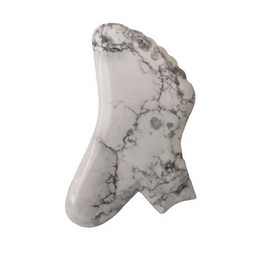 Pedra preciosa personalizada Rosa Quartz Vermelho Jaspe Howlite Guasha Jade Gua Sha Facial Escravação Massagem Ferramenta com Controle de Tempo