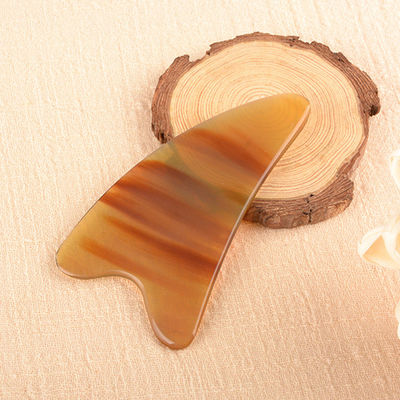 OEM/ODM Aceitável Ferramenta de Massagem de Corno de Búfalo Guasha para Rosto e Corpo Ferramenta Natural de Pedra Gua Sha