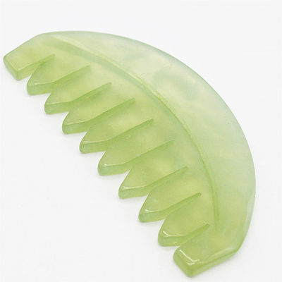 Função Musical 2024 Jade Gua Sha Natural Xiuyan Peite de Cabelo Jade Peites Ferramentas de Cuidados da Pele ABK-90 para Amantes da Cuidados da Pele