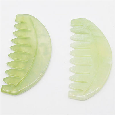 Função Musical 2024 Jade Gua Sha Natural Xiuyan Peite de Cabelo Jade Peites Ferramentas de Cuidados da Pele ABK-90 para Amantes da Cuidados da Pele