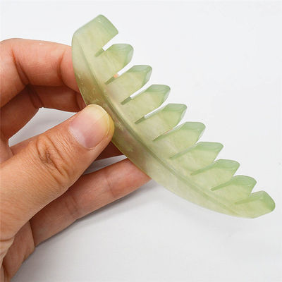 Função Musical 2024 Jade Gua Sha Natural Xiuyan Peite de Cabelo Jade Peites Ferramentas de Cuidados da Pele ABK-90 para Amantes da Cuidados da Pele