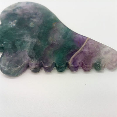 Chegadas Fluorito Jade Gua Sha Tabela para Massagem do Corpo Ferramenta em Colorido