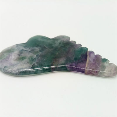 Chegadas Fluorito Jade Gua Sha Tabela para Massagem do Corpo Ferramenta em Colorido
