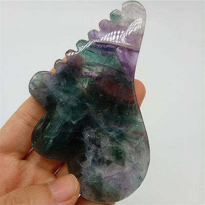 Chegadas Fluorito Jade Gua Sha Tabela para Massagem do Corpo Ferramenta em Colorido