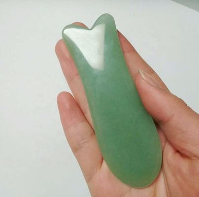 Experimente as propriedades curativas da Aventurina Verde Natural Jade Gua Sha Escrava Massagem para Massagista Corporal