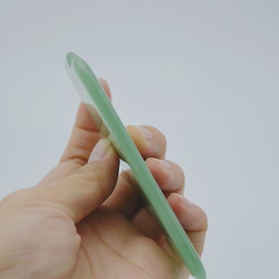 Experimente as propriedades curativas da Aventurina Verde Natural Jade Gua Sha Escrava Massagem para Massagista Corporal