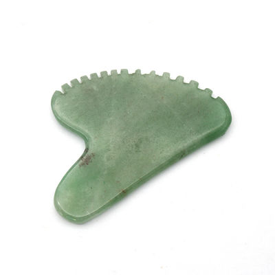 Forma de coração Aventurine verde Guasha massagista 100% natural Jade Aventurine Gua Sha com marca privada