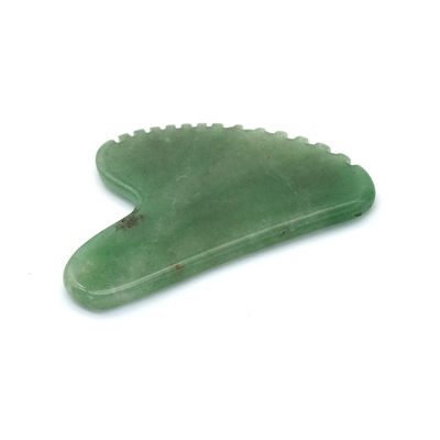 Forma de coração Aventurine verde Guasha massagista 100% natural Jade Aventurine Gua Sha com marca privada