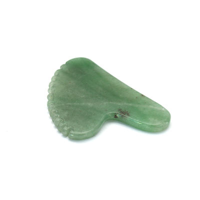 Forma de coração Aventurine verde Guasha massagista 100% natural Jade Aventurine Gua Sha com marca privada