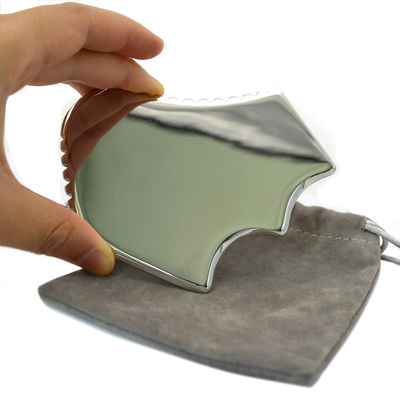 Massagista Ferro Inoxidável Gua Sha Massagem Ferramentas para Rosto e Corpo 304L grau médico