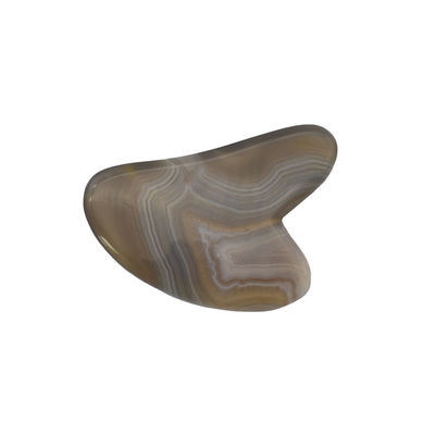 8*5*0.4cm Tabela de Guasha em forma de raspador tradicional para massagem facial Ferramenta de Massagem Cinza Cor Coração Ágata Gua Sha Terapia de Acupuntura