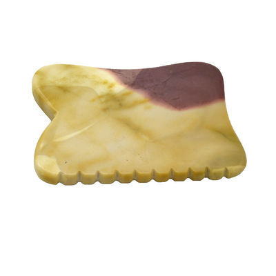 Preto 7*5,5*0,5cm Rhodonite ou Mookaite Jade Gua sha board guasha Stone Scraping Guasha Massage Tools para cuidados faciais