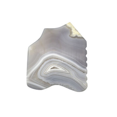 Cuidados com a Saúde do Corpo Agate Listrado Cinzento Jade Gua Sha Pedra Guasha Tabuleiro Massagem Personalizada Escravação Ferramenta de Terapia para Rosto e Corpo