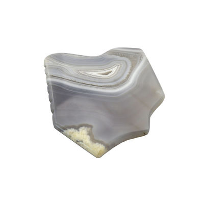 Cuidados com a Saúde do Corpo Agate Listrado Cinzento Jade Gua Sha Pedra Guasha Tabuleiro Massagem Personalizada Escravação Ferramenta de Terapia para Rosto e Corpo