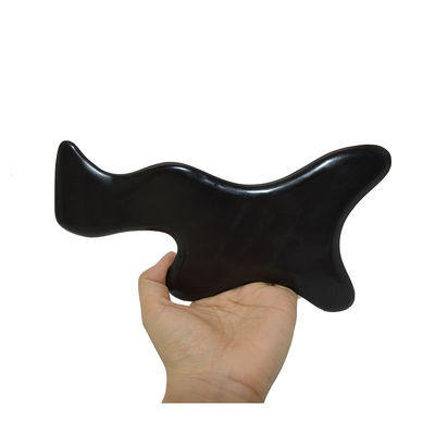 Pedra Bian Grande Negro Gua Sha Drenagem Linfática Ferramenta de massagem para pescoço costas ombro cintura glúteos Terapia corporal Ferramentas de massagem