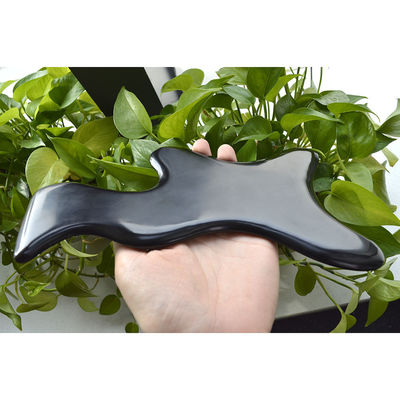 Pedra Bian Grande Negro Gua Sha Drenagem Linfática Ferramenta de massagem para pescoço costas ombro cintura glúteos Terapia corporal Ferramentas de massagem