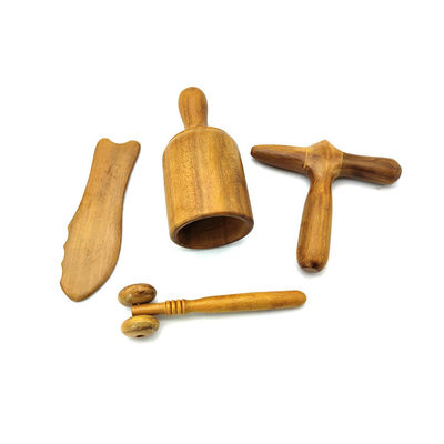 Massagem martelo Gua Sha de madeira raspagem Massagem Guasha Ferramentas de massagem tradicional para o corpo e rolos de massagem de madeira