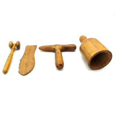 Massagem martelo Gua Sha de madeira raspagem Massagem Guasha Ferramentas de massagem tradicional para o corpo e rolos de massagem de madeira