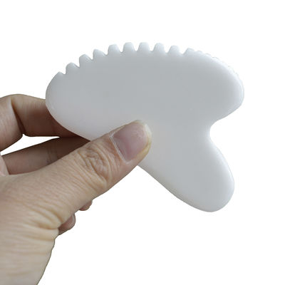 Instrumento de Saúde Terapia Corpo Guasha Massagista com Forma de Coração Jade Branco Natural