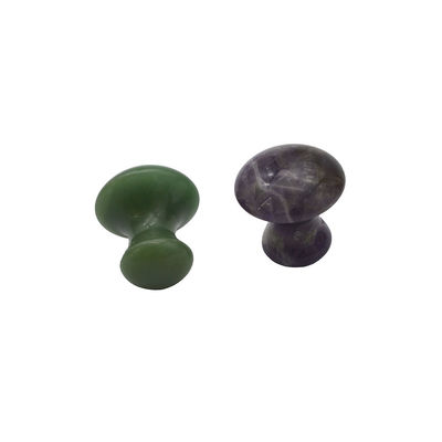 40 mm de altura 30 mm de diâmetro Quartzo rosa em forma de cogumelo Pedras de massagem Gua Sha