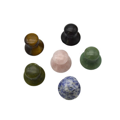 40 mm de altura 30 mm de diâmetro Quartzo rosa em forma de cogumelo Pedras de massagem Gua Sha