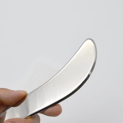 Logotipo personalizado aceito ferramenta profissional de aço inoxidável Gua Sha IASTM para massagem corporal