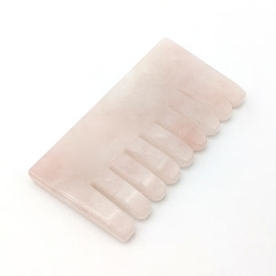 Logotipo personalizado Disponível Peite de massagem da cabeça Gua Sha Ferramentas para beleza 2024 Quartzo Roase Natural