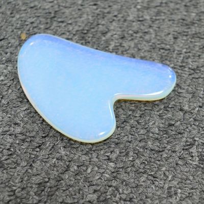 Técnico Polido Pedra Opal Gua Sha Escrava Massagem para Cuidados da Pele e Desintoxicação
