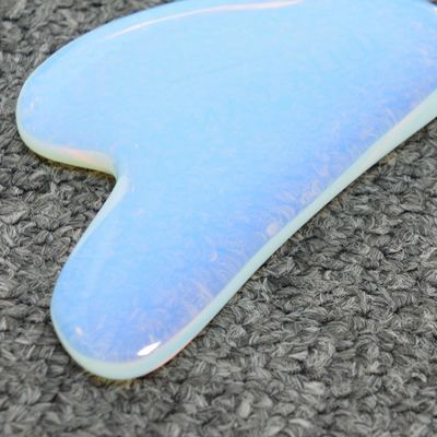 Técnico Polido Pedra Opal Gua Sha Escrava Massagem para Cuidados da Pele e Desintoxicação