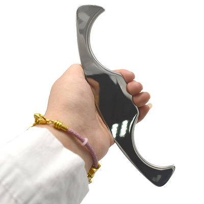 Massagista 2024 Gua Sha Tabela de raspagem Ferramenta de massagem de aço inoxidável Retro Meridiano de raspagem Guasha para OEM ODM