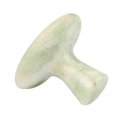 Pedra de massagem em forma de cogumelo verde para massagem de tecidos profundos e modo de massagem relaxante no abkgs-022